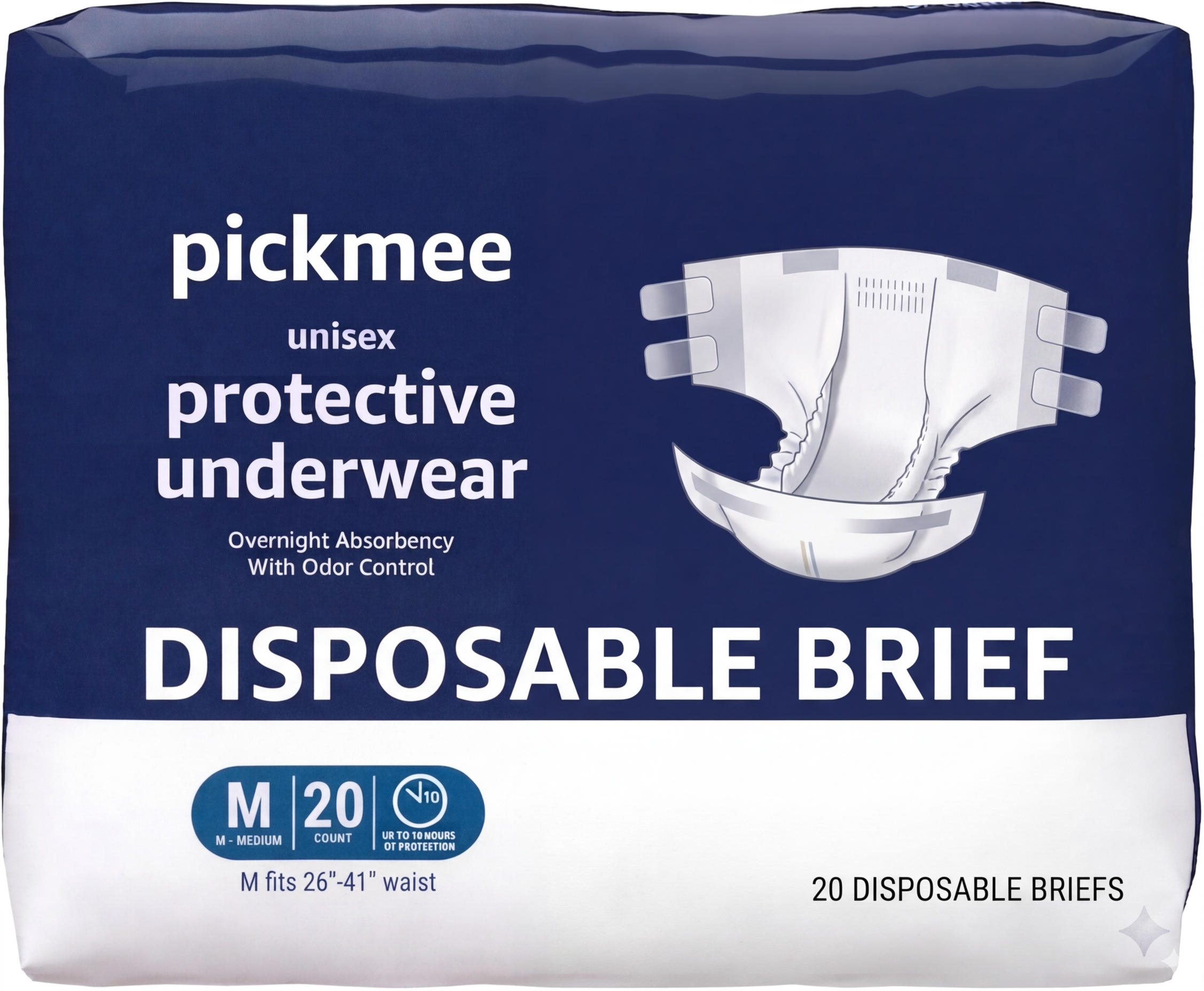 Pickmee Disposable Briefs Essential